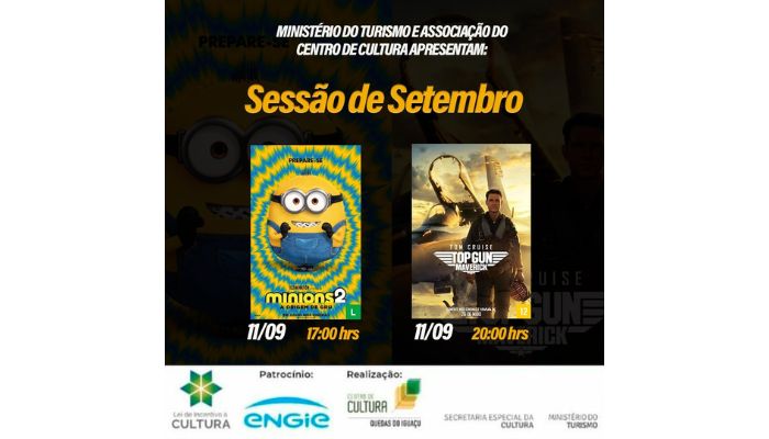 Quedas - CineQuedas exibe filmes em lançamentos neste domingo